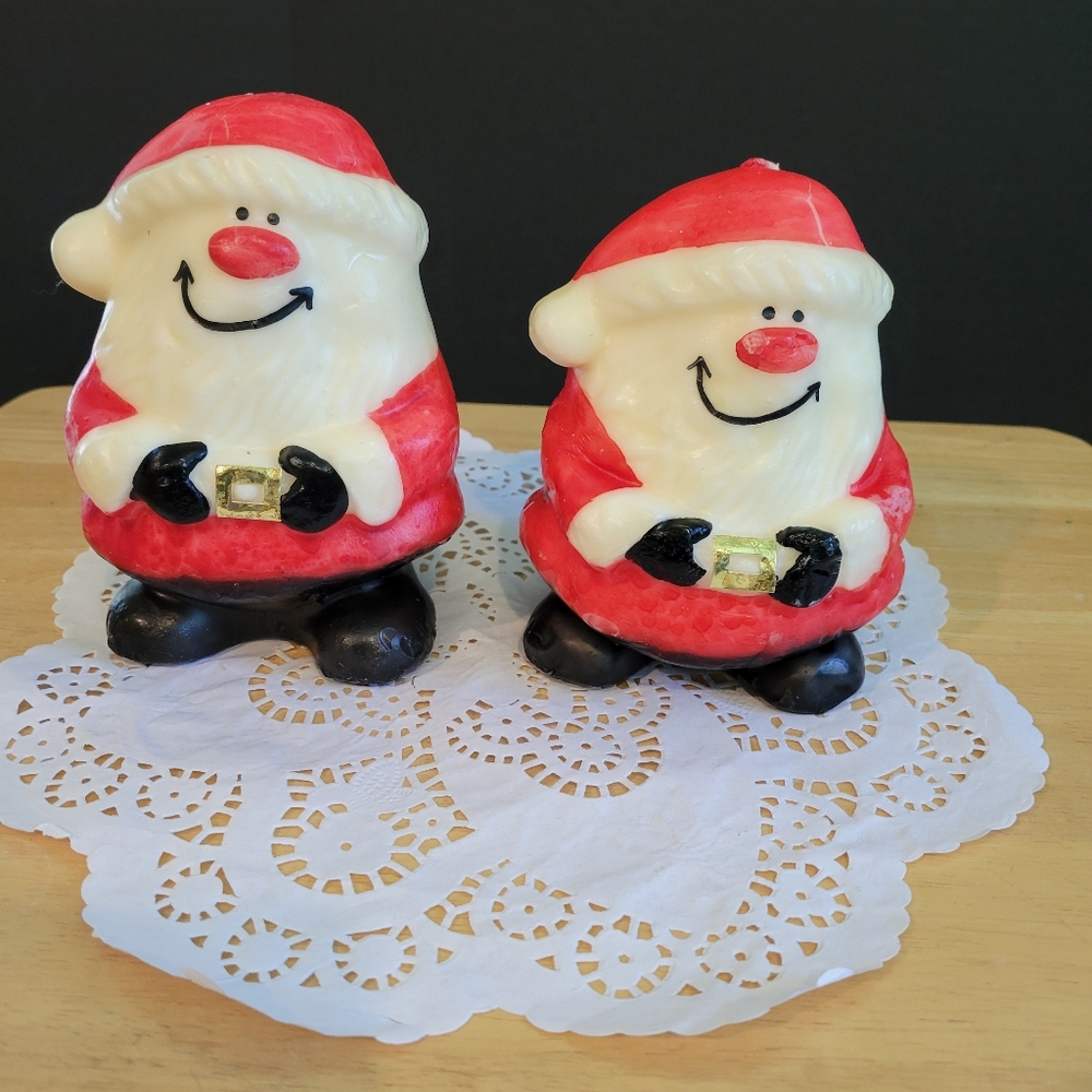 Vintage Nostalgic Santa Candles